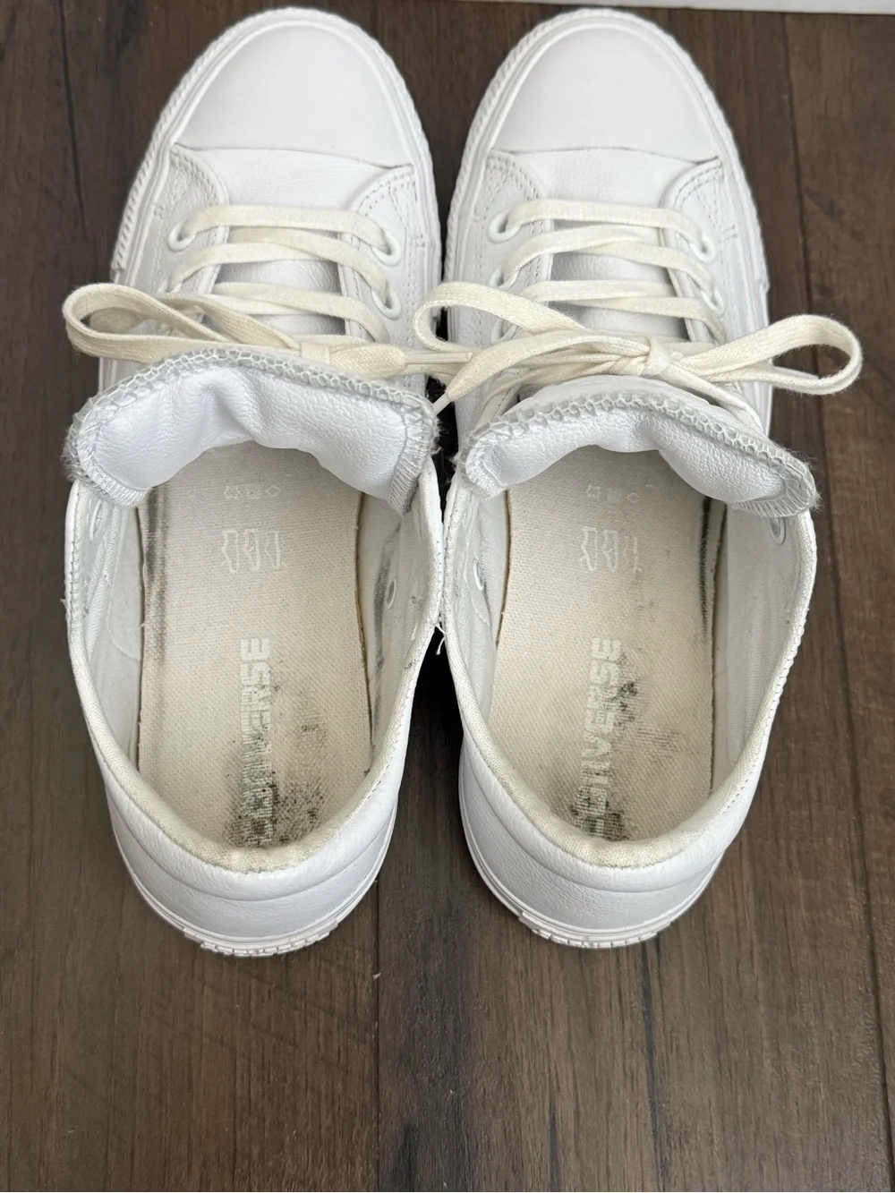 Converse All Star Madison White Low Top Leather Sneakers Size 8 - Picture 9 of 9